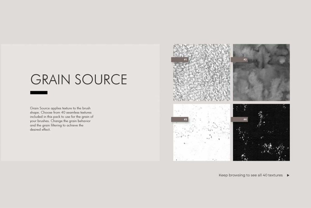 SHAPES & GRAINS FOR BRUSH CREATORS