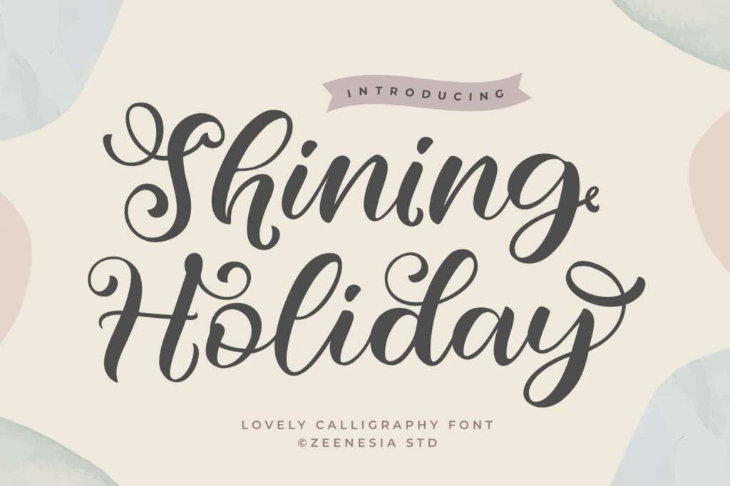 Shining Holiday Font
