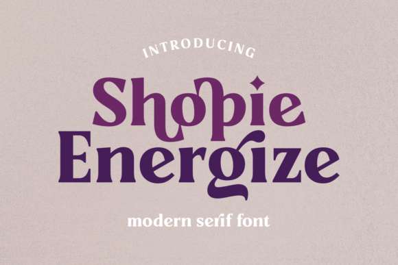 Shopie Energize Font
