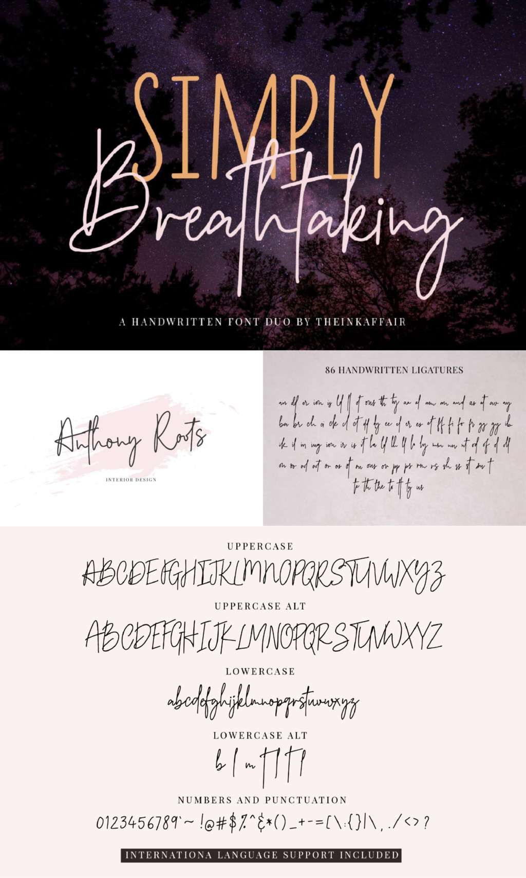 Simply Breathtaking Font Duo