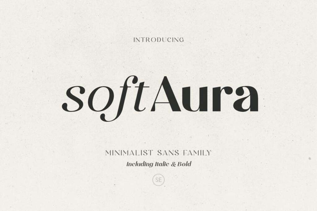 Soft Aura - Minimalist Sans Family
