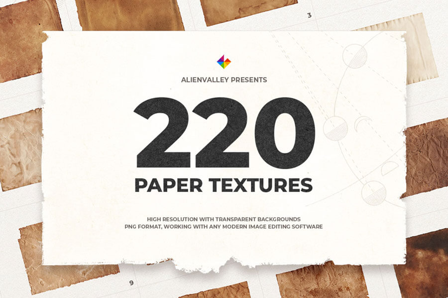 220 UNIQUE PAPER TEXTURES