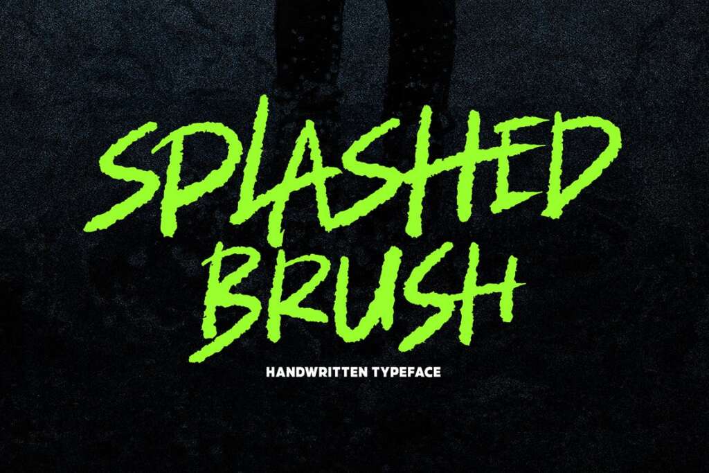 Splashed Brush Font
