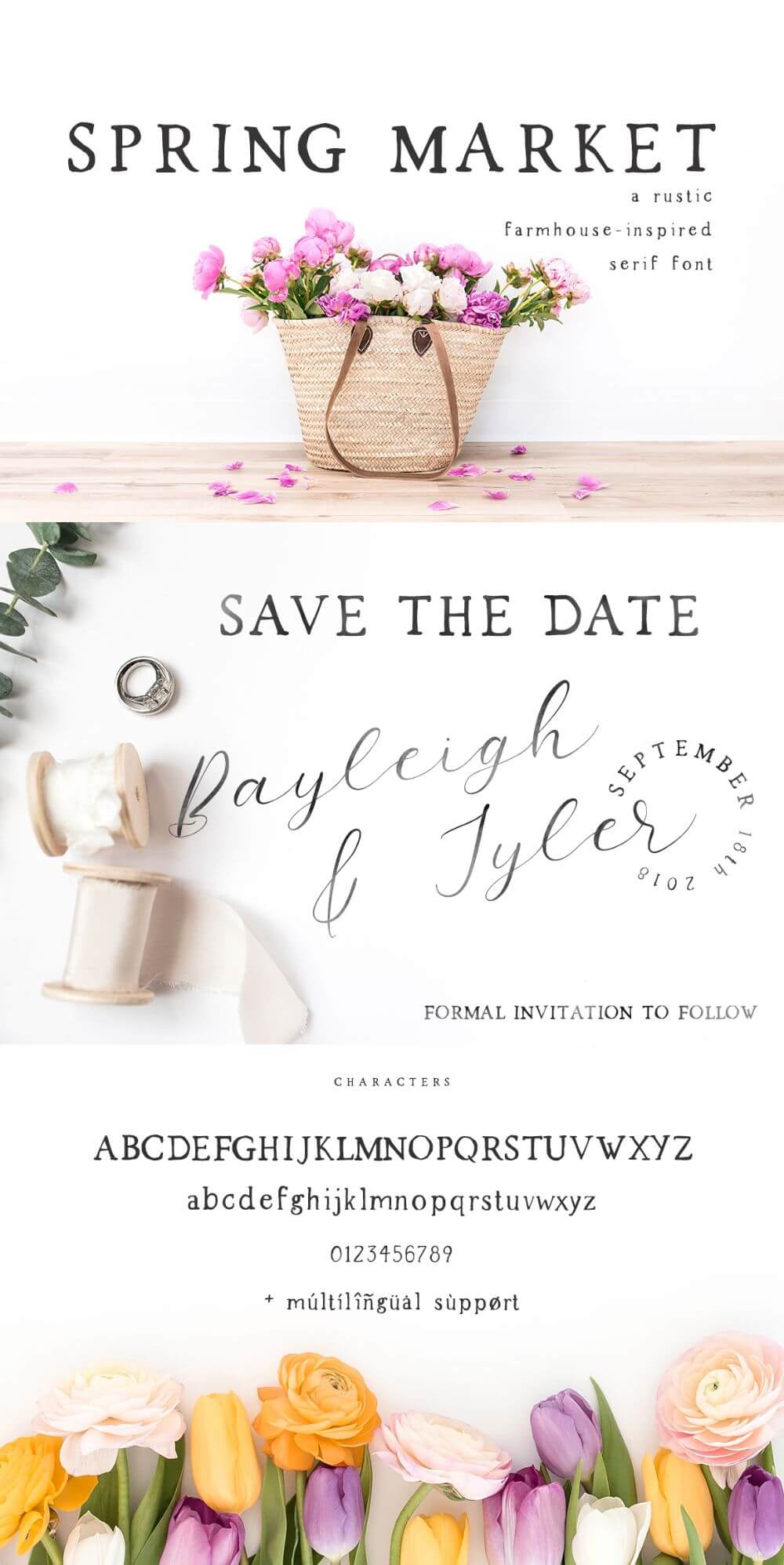Spring Market Rustic Farmhouse Serif Font