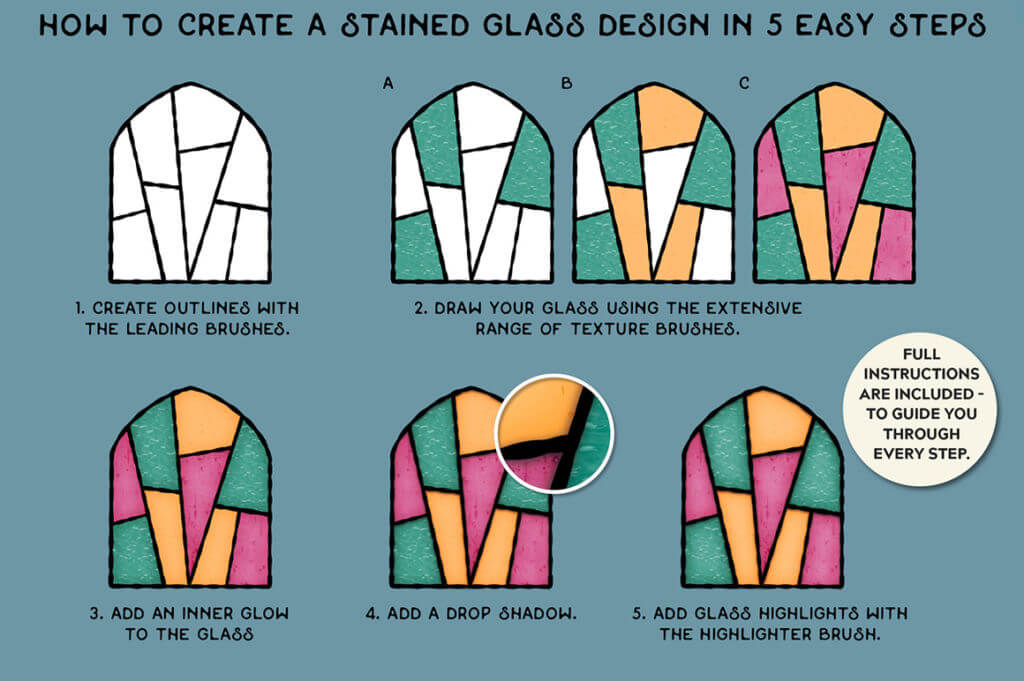 Stained Glass Creator – Procreate