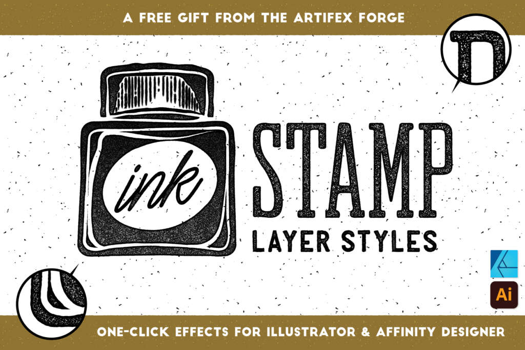 FREE – INK STAMP LAYER STYLES
