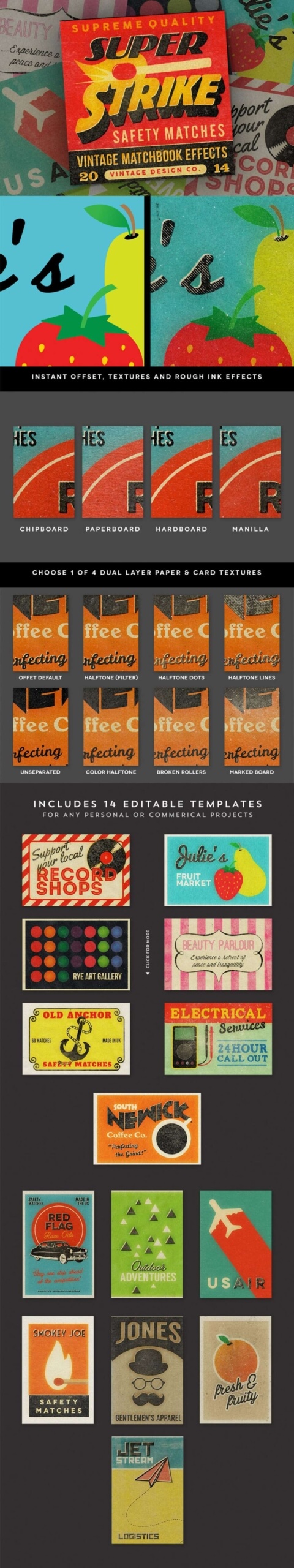 Super Strike Matchbook Effects