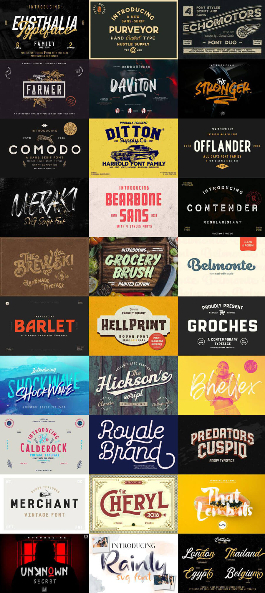 The Textured Font Bundle