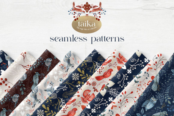 Taika: Folk Seamless Patterns
