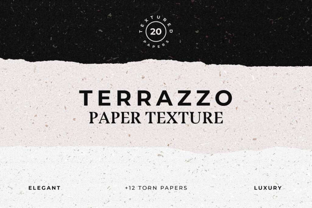 Terrazzo Textured Paper Bundle
