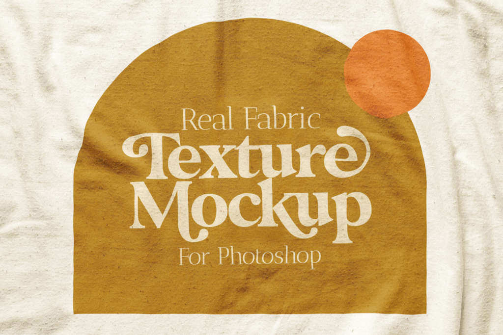 REAL FABRIC TEXTURE MOCKUP FOR PHOTOSHOP