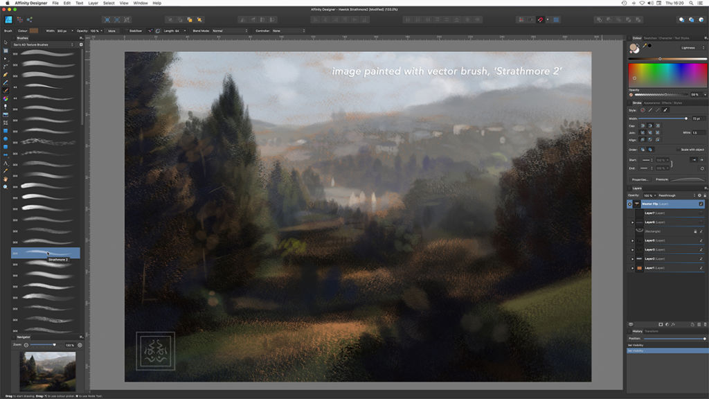 Textured Vector Brushes for Affinity Designer