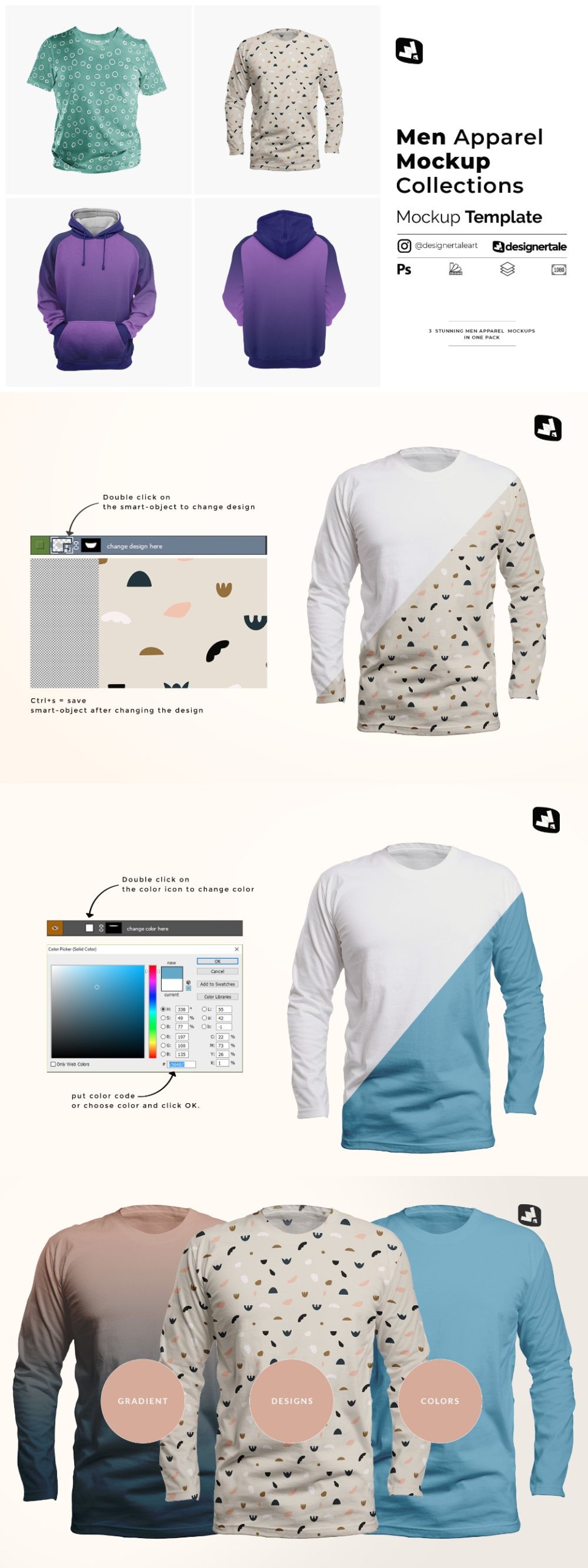 Men Apparel Mockup Collections