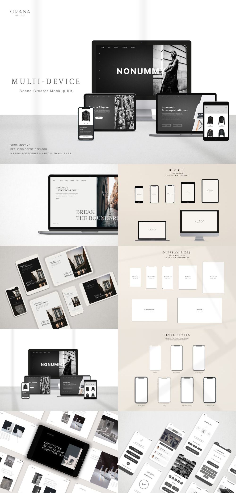 Multi-Devices Scene Creator Mockup