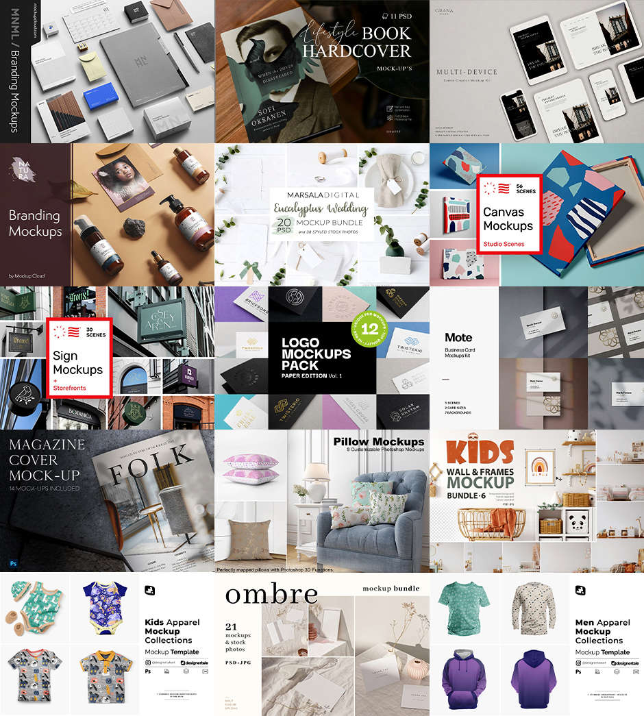 The 400+ Magnificent Mockups Collection