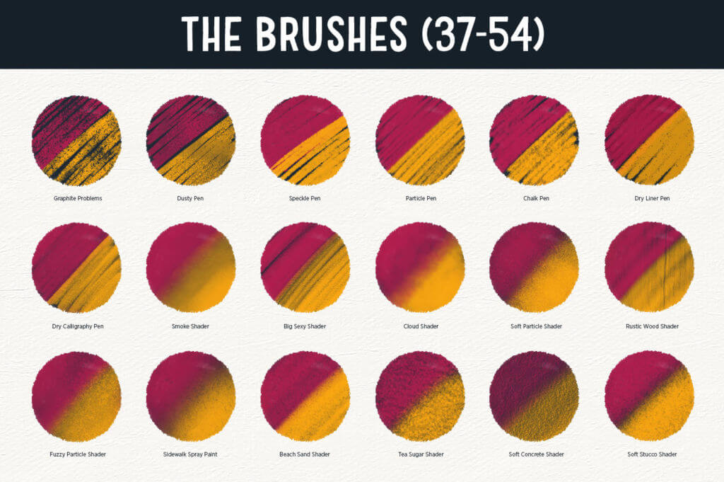 THE BRUSH BAR | 60 DRAWING & SHADING BRUSHES FOR PROCREATE