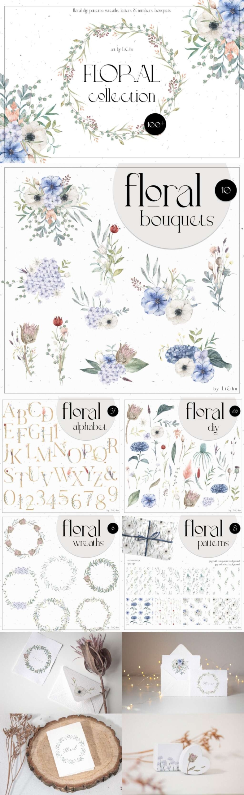 Watercolor Florals Collection
