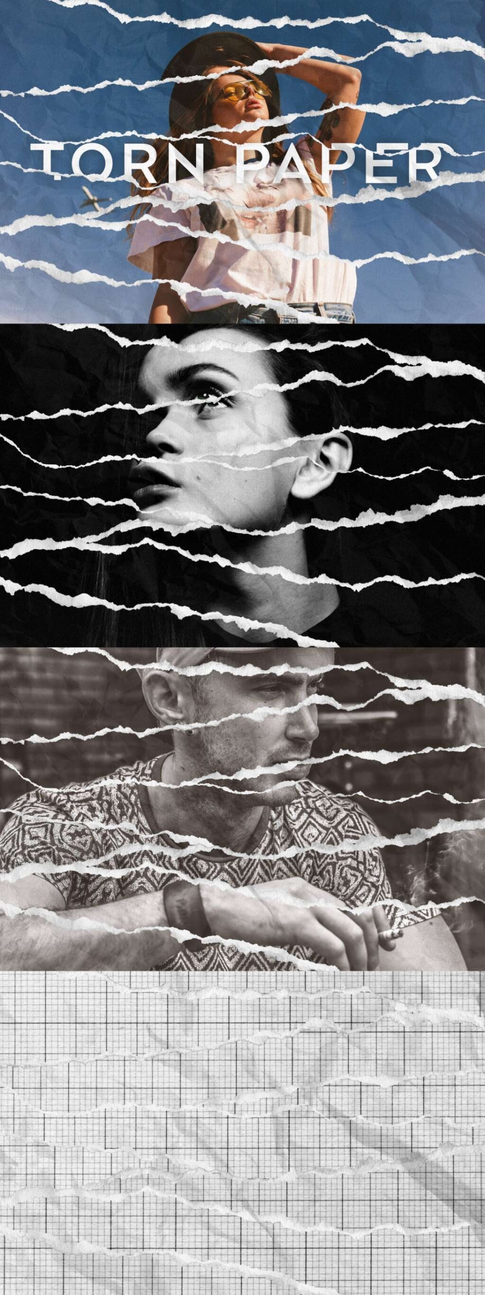 Torn Paper Photoshop Effect