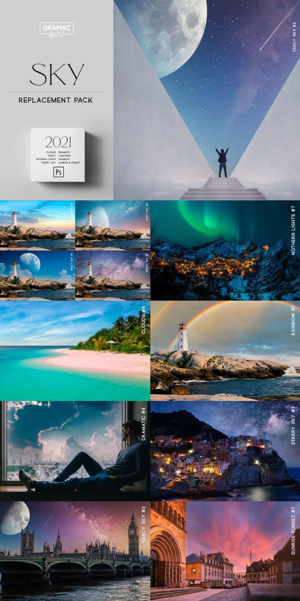 Sky Replacement Pack 2021 Photoshop