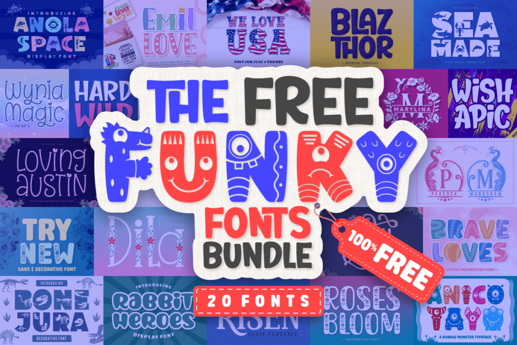 The Free Funky Fonts Bundle