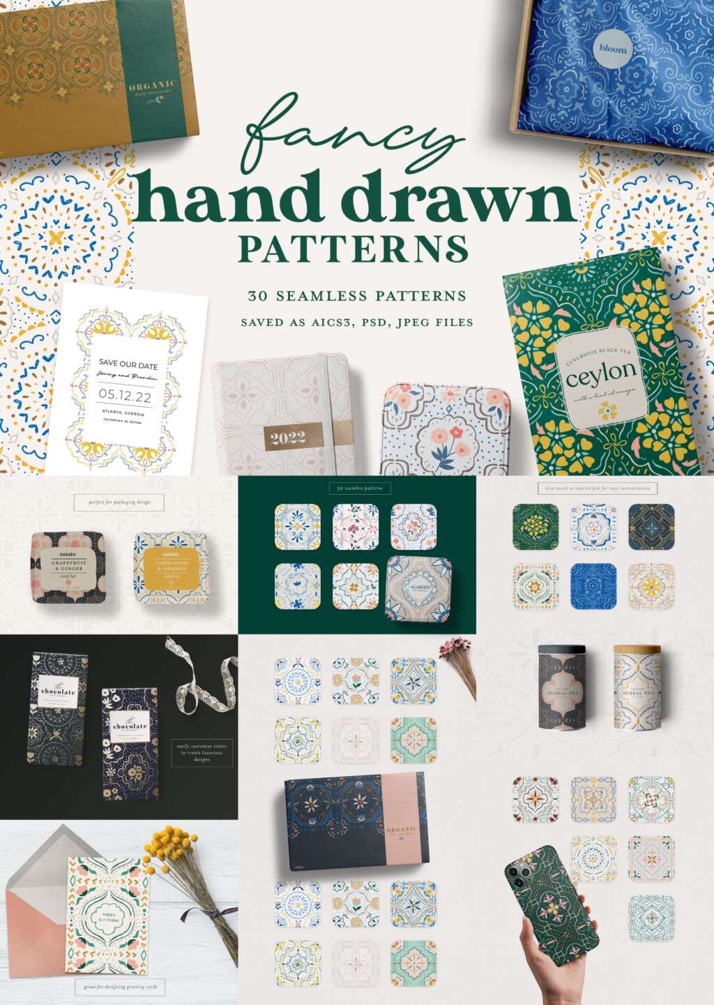 Fancy Hand Drawn Patterns