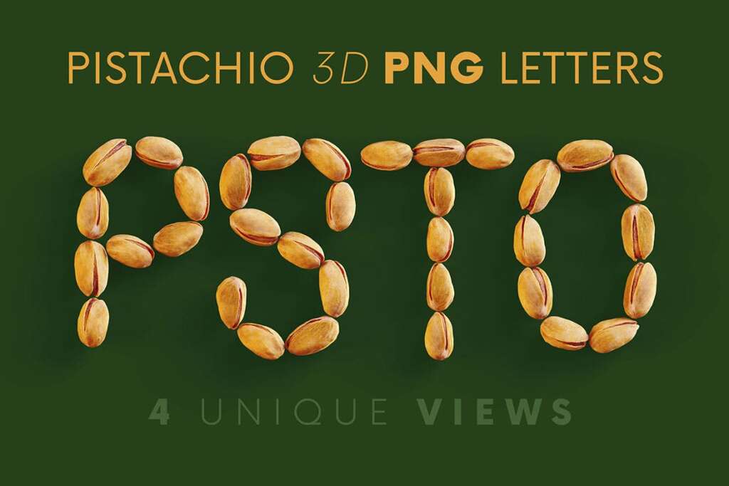 The Pistachio - 3D Lettering
