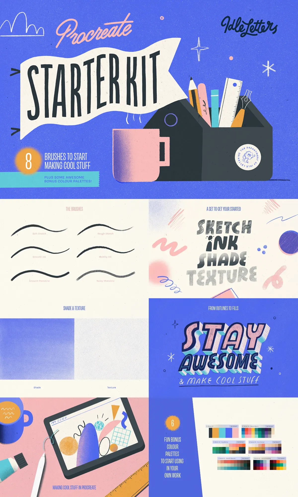 The Procreate Starter Kit Brushset