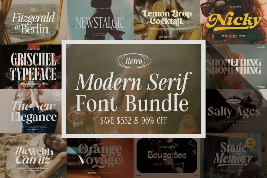The Retro Modern Serif Bundle（8/15まで）
