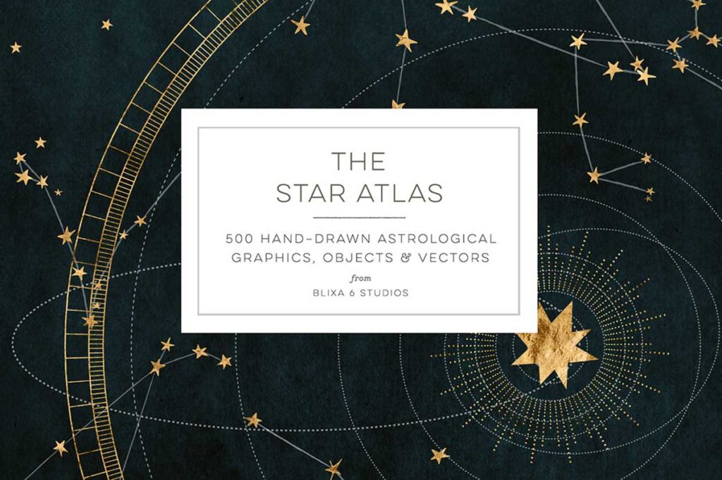 THE STAR ATLAS: GOLDEN ASTROLOGY SET