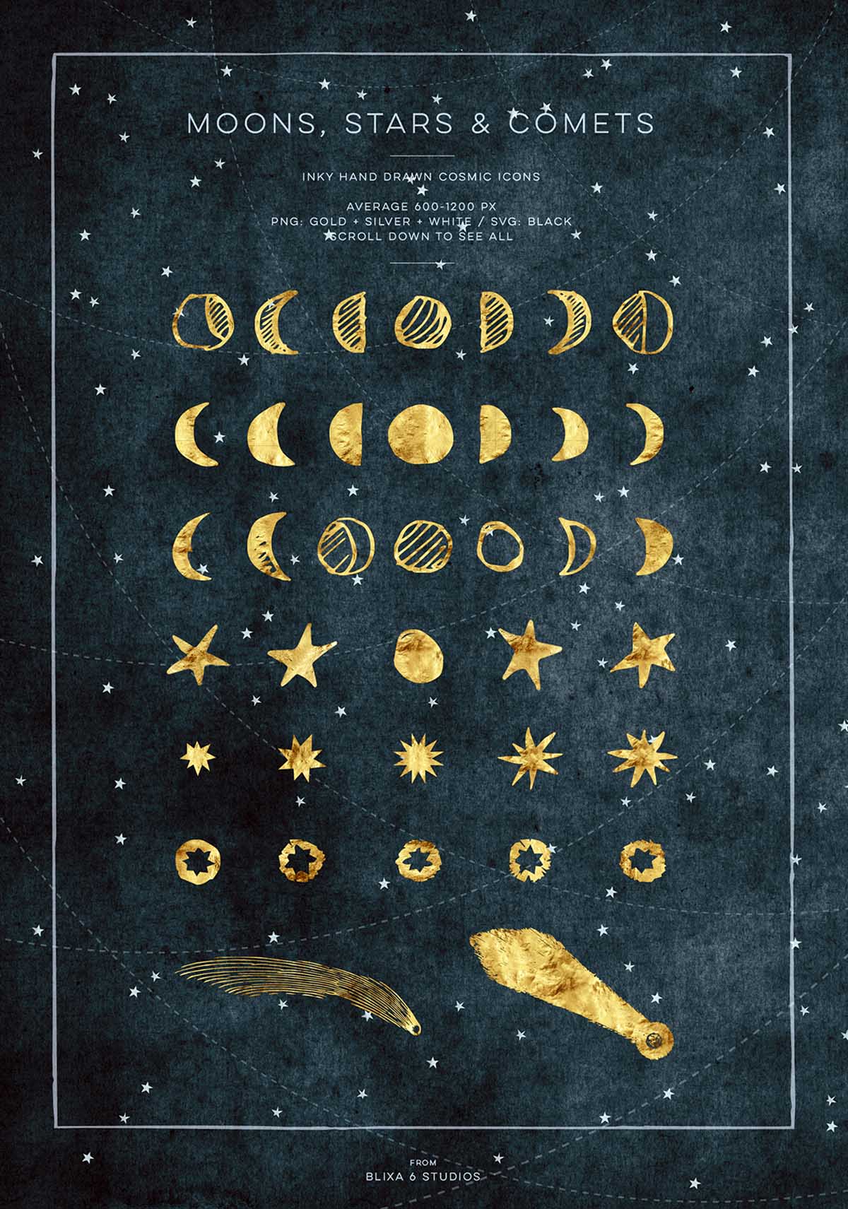 THE STAR ATLAS: GOLDEN ASTROLOGY SET