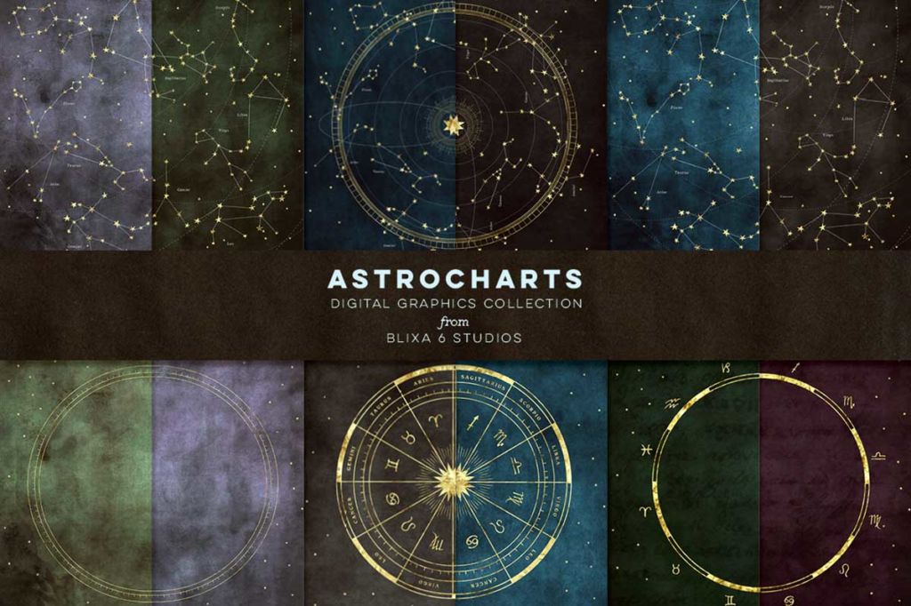 THE STAR ATLAS: GOLDEN ASTROLOGY SET