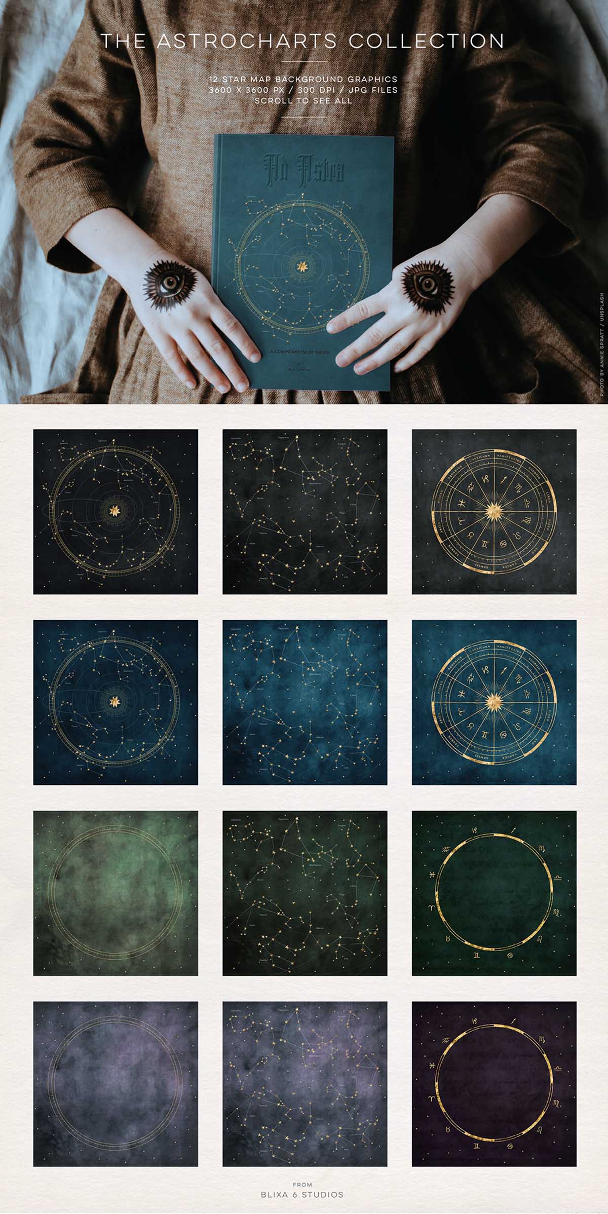 THE STAR ATLAS: GOLDEN ASTROLOGY SET