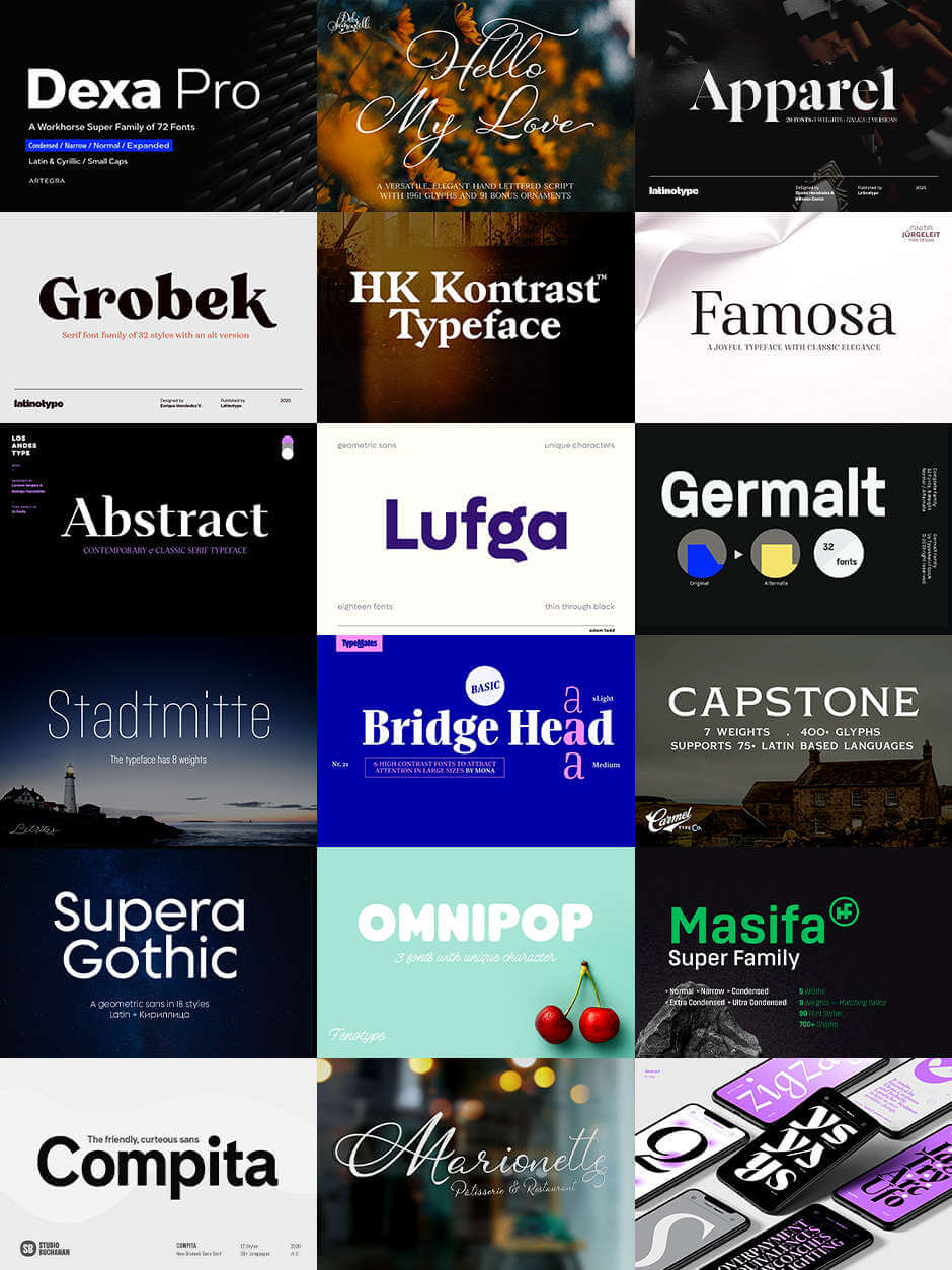 The Treasure Trove of Fonts for Typography Lovers