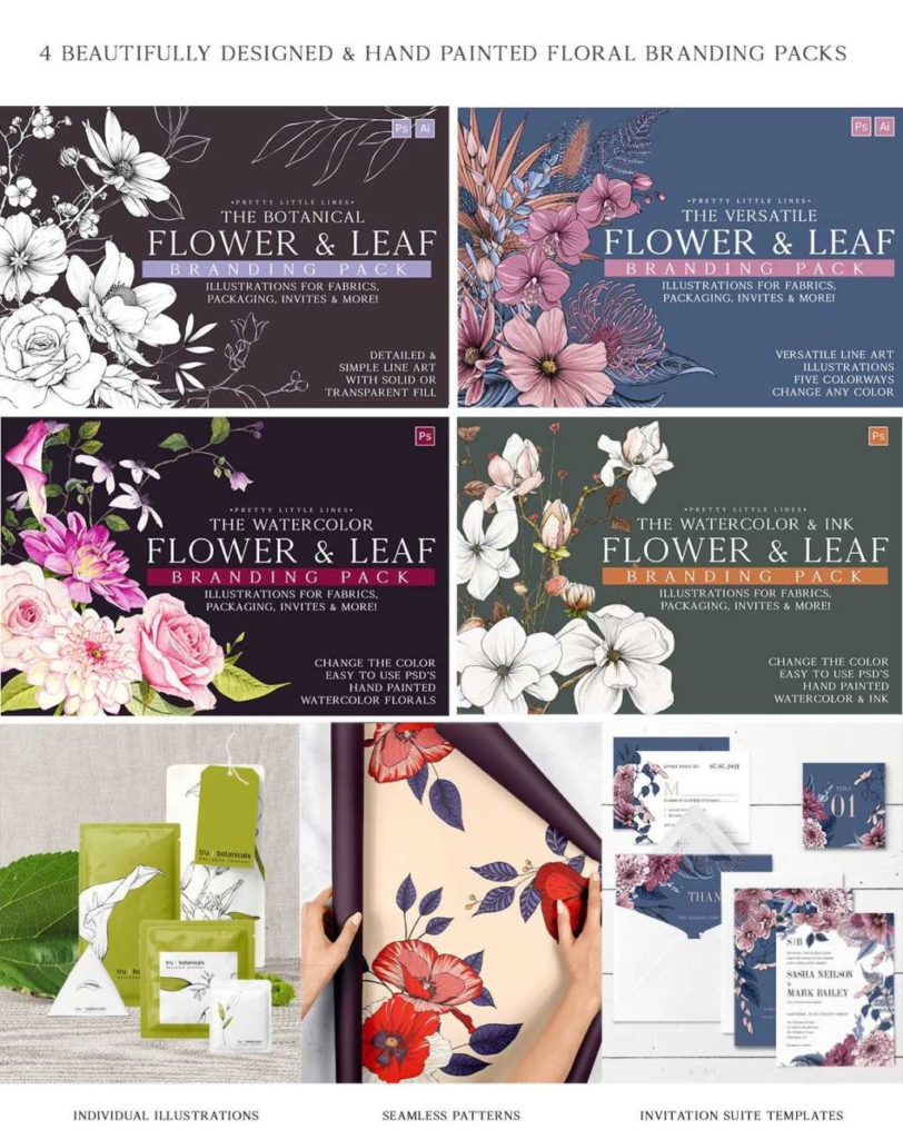 The Ultimate Flower & Leaf Branding Pack