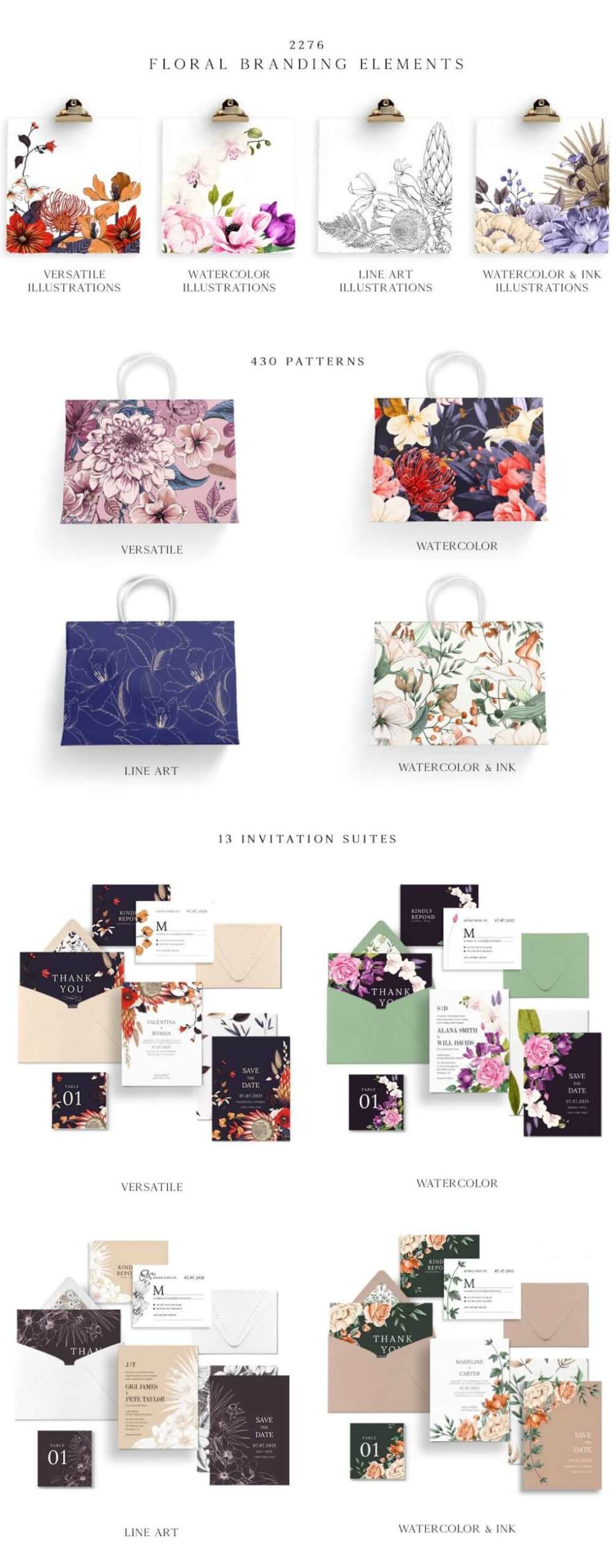 The Ultimate Flower & Leaf Branding Pack