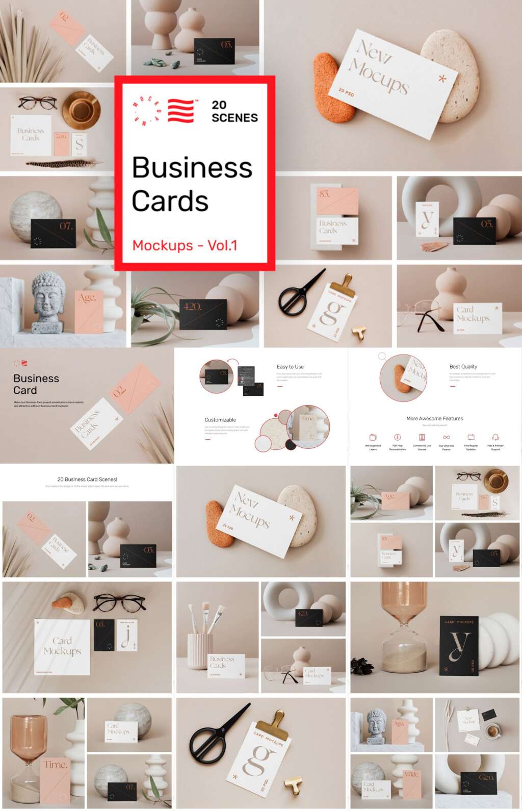We’re Excited to introduce You to Our One-of a Kind Business Card Mockups Vol. 1!