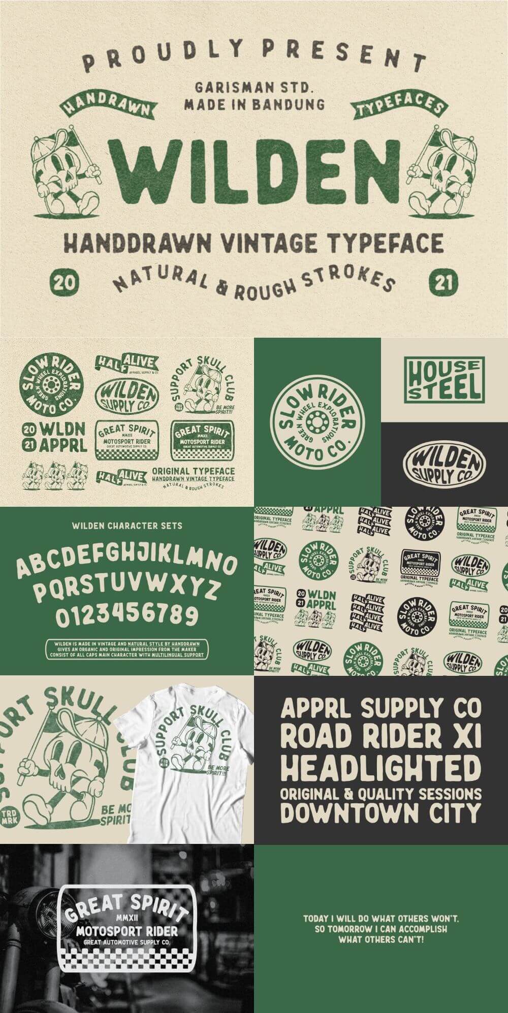 Wilden – Hand-Drawn Vintage Typeface