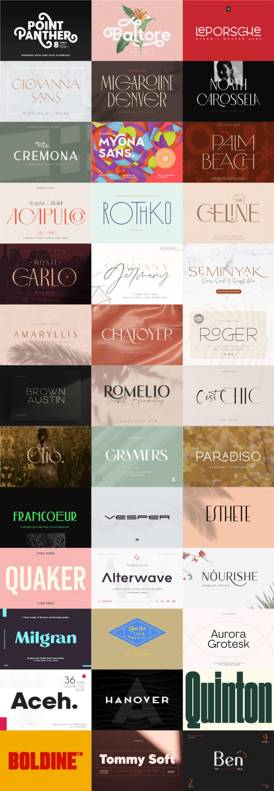 The Massive Sans Serif Font Bundle