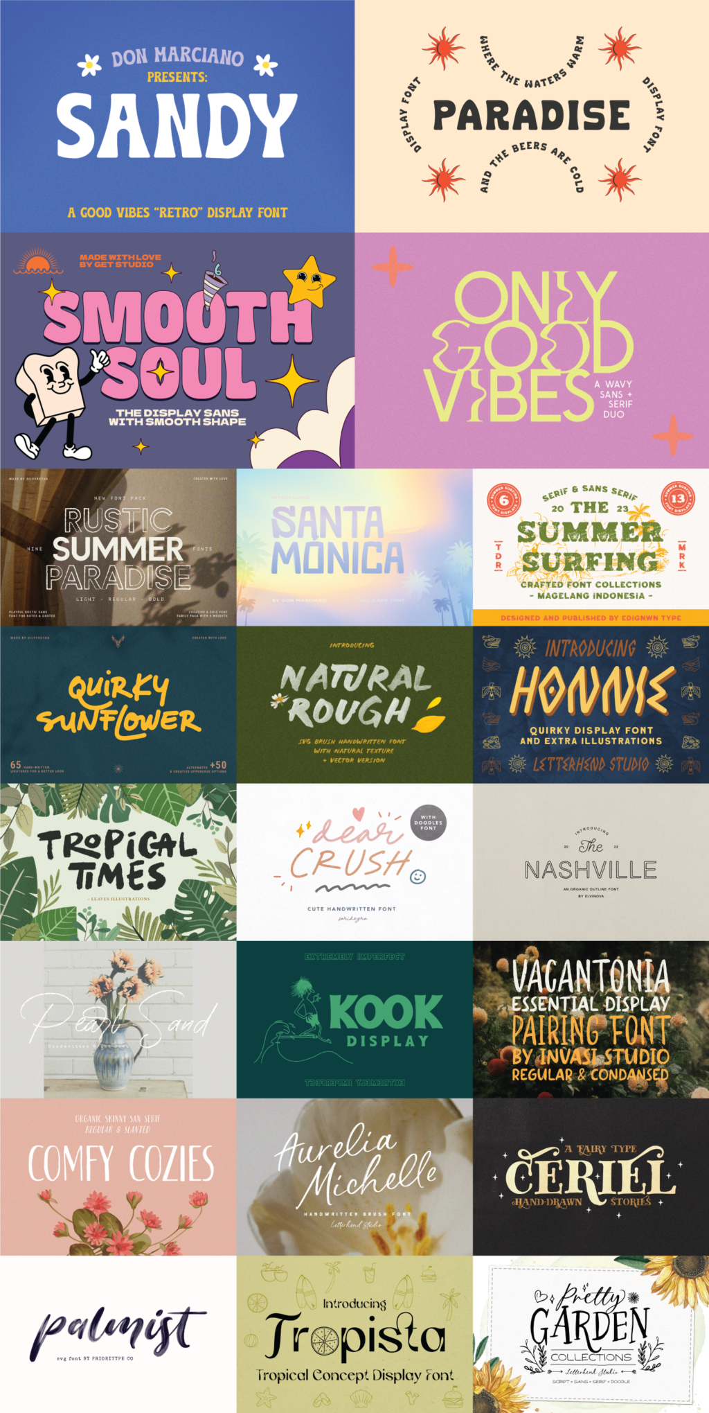 The Summer Kickoff Font Bundle