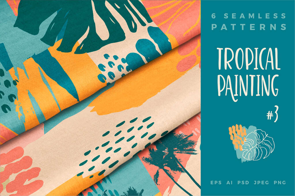 Tropical Painting No.3 – Seamless Patterns

