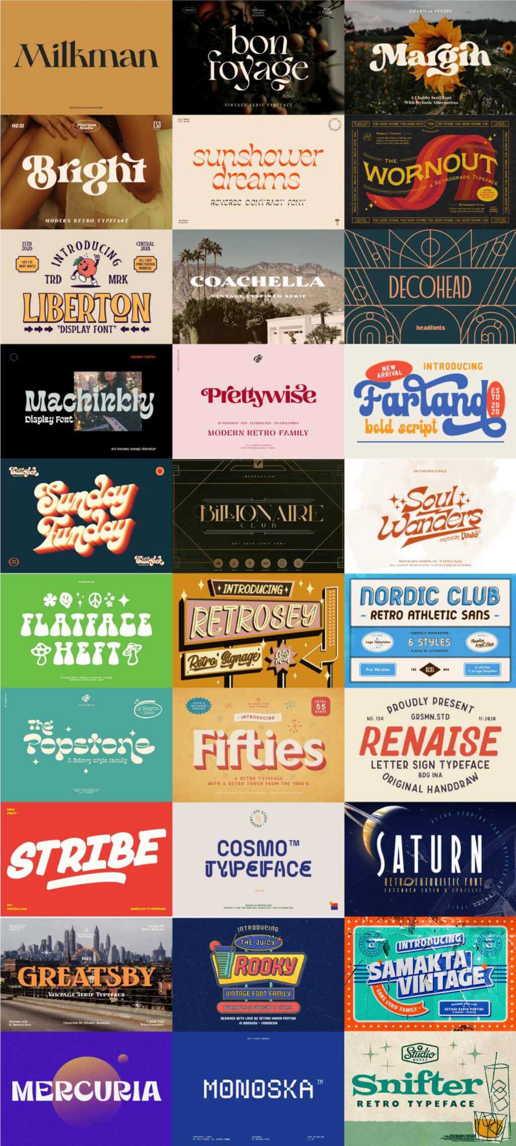 Typefaces of The 20th Century Bundle