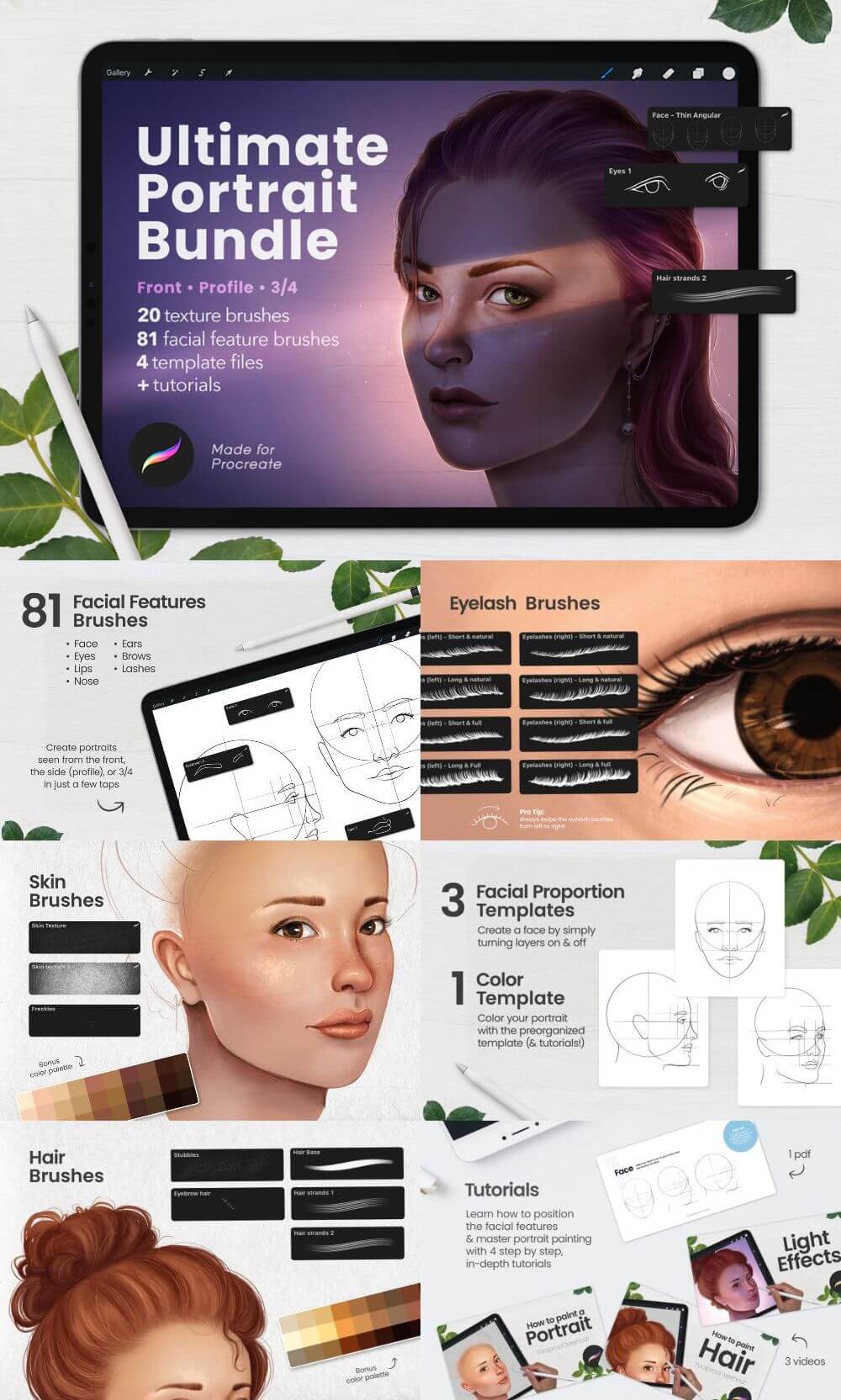 Ultimate Portrait Bundle For Procreate