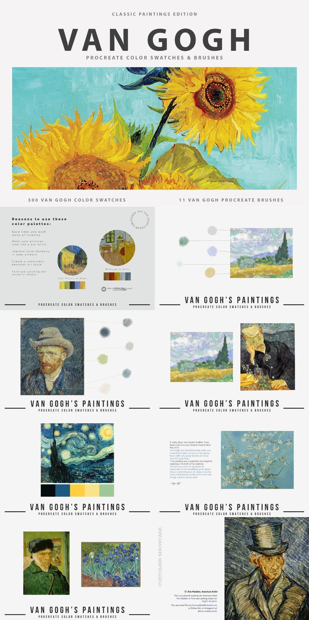 Van Gogh’s Art Procreate Brushes