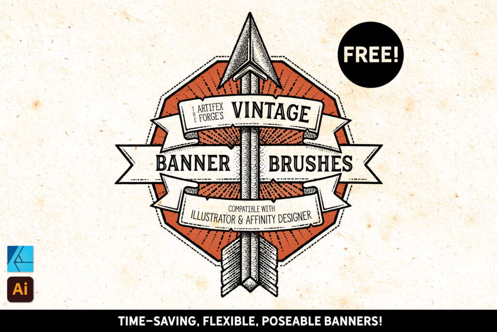 FREE – VINTAGE BANNER BRUSHES
