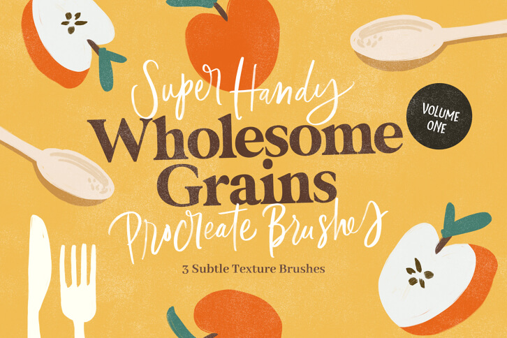 WHOLESOME GRAINS VOL.1 PROCREATE BRUSHES
