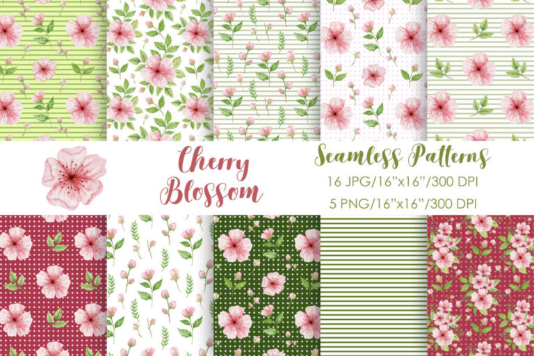 Pattern Kmy 商用利用可能な水彩イラスト素材バンドル | つくるデポ