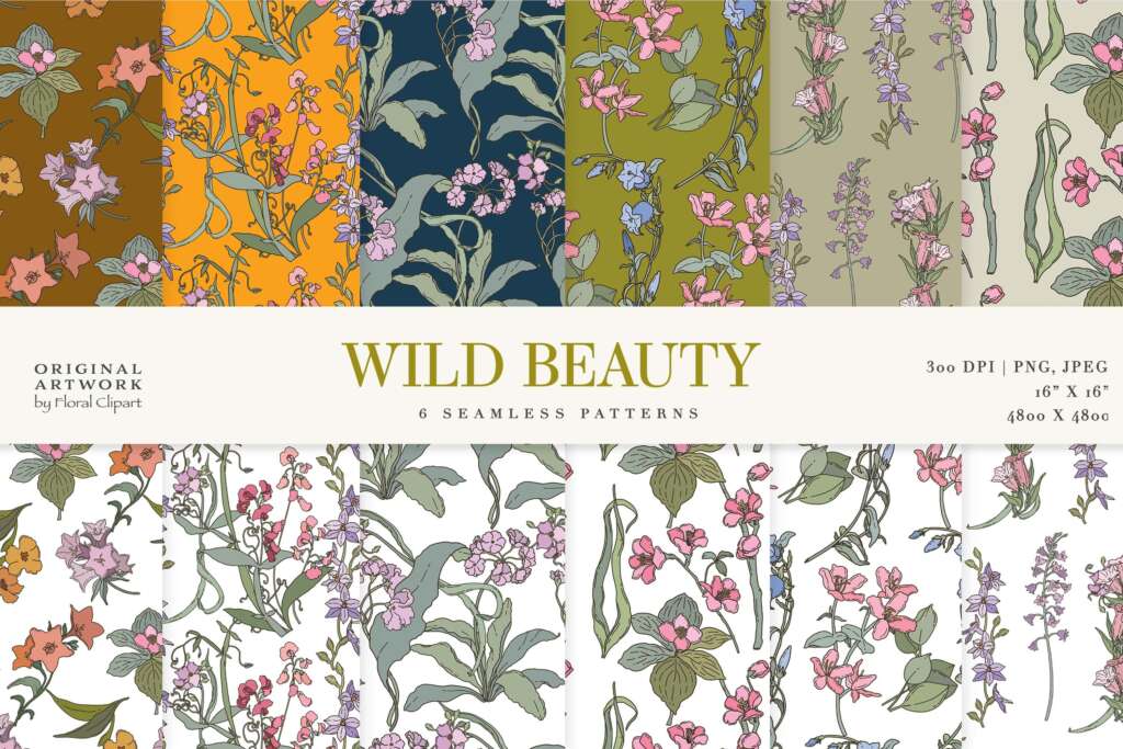 Wildflower Clipart Collection
