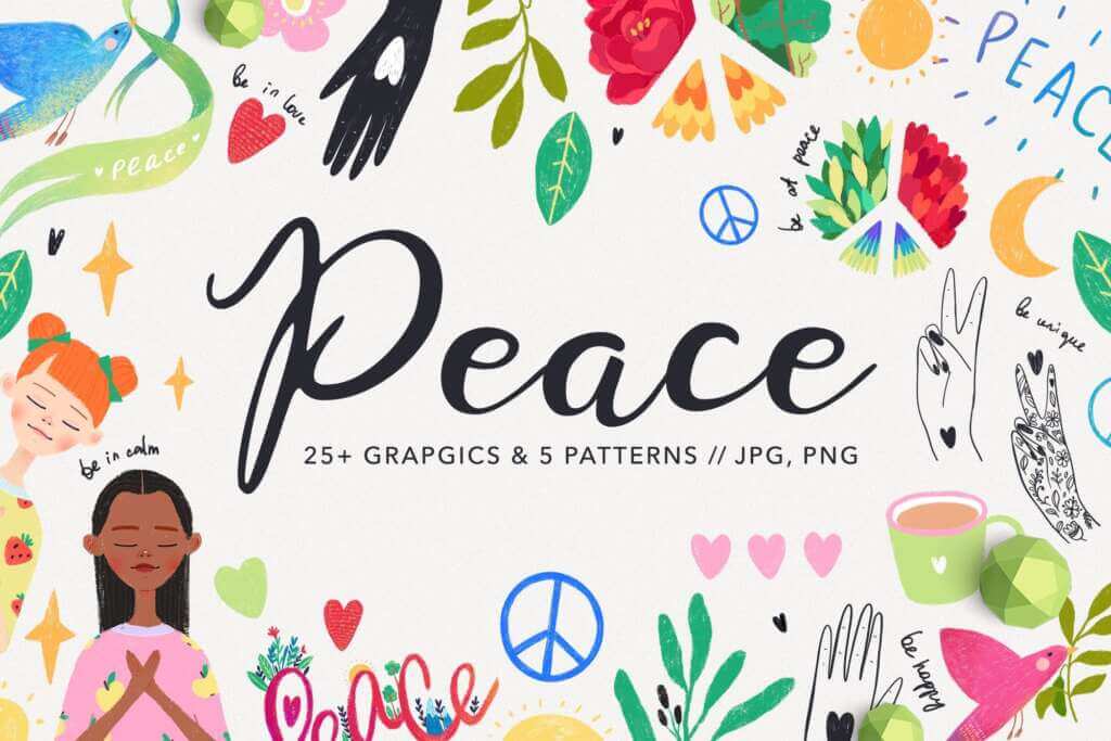 World Peace and Love Graphics