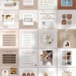 Instagram Template Canva Post Shadow – Editable Clean Design Social Media Pack