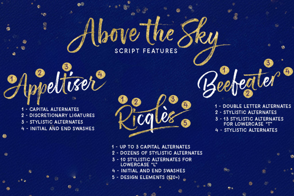 ABOVE THE SKY FONT FAMILY